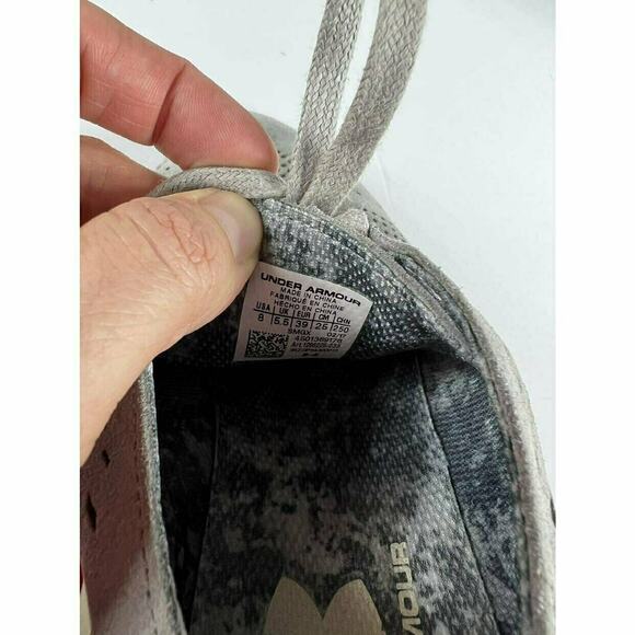 Under Armour Women's Street Precision Low Luxe Steel Gray Shoes 8 - Picture 8 of 9